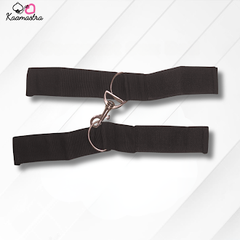 Kaamastra's Wide Black Belt Handcuffs
