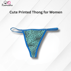 Kaamastra's Cute Printed Thong for Women