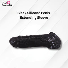 Kaamastra Black Silicone Penis Extending Sleeve