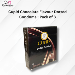 Cupid Chocolate Flavour Dotted Condoms - Pack of 3
