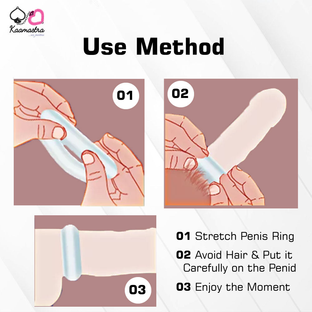 Silicone Colored Penis Ring with Spikes for Men