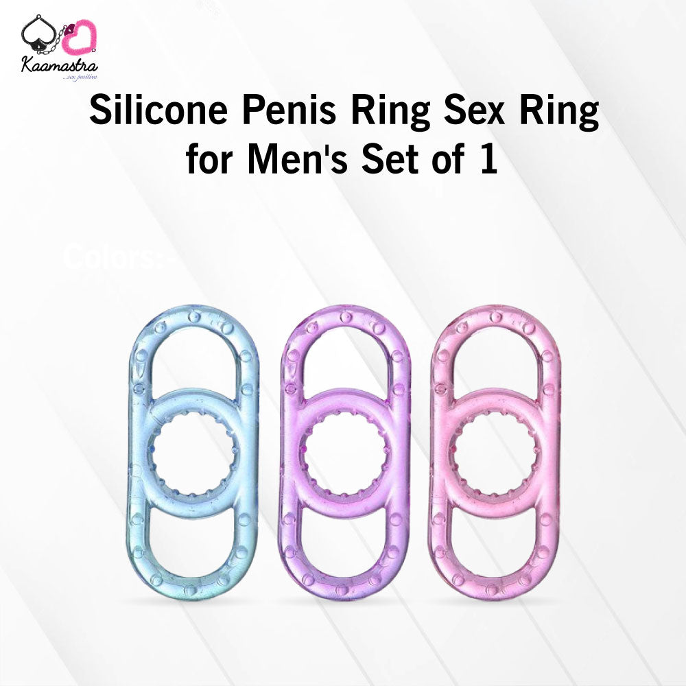 Kaamastra Silicone Penis Ring Sex Ring for Men's Set of 1