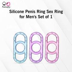 Kaamastra Silicone Penis Ring Sex Ring for Men's Set of 1