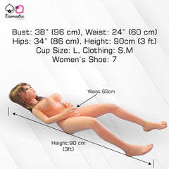 Kaamastra Soft Silicone 3ft Sex Doll