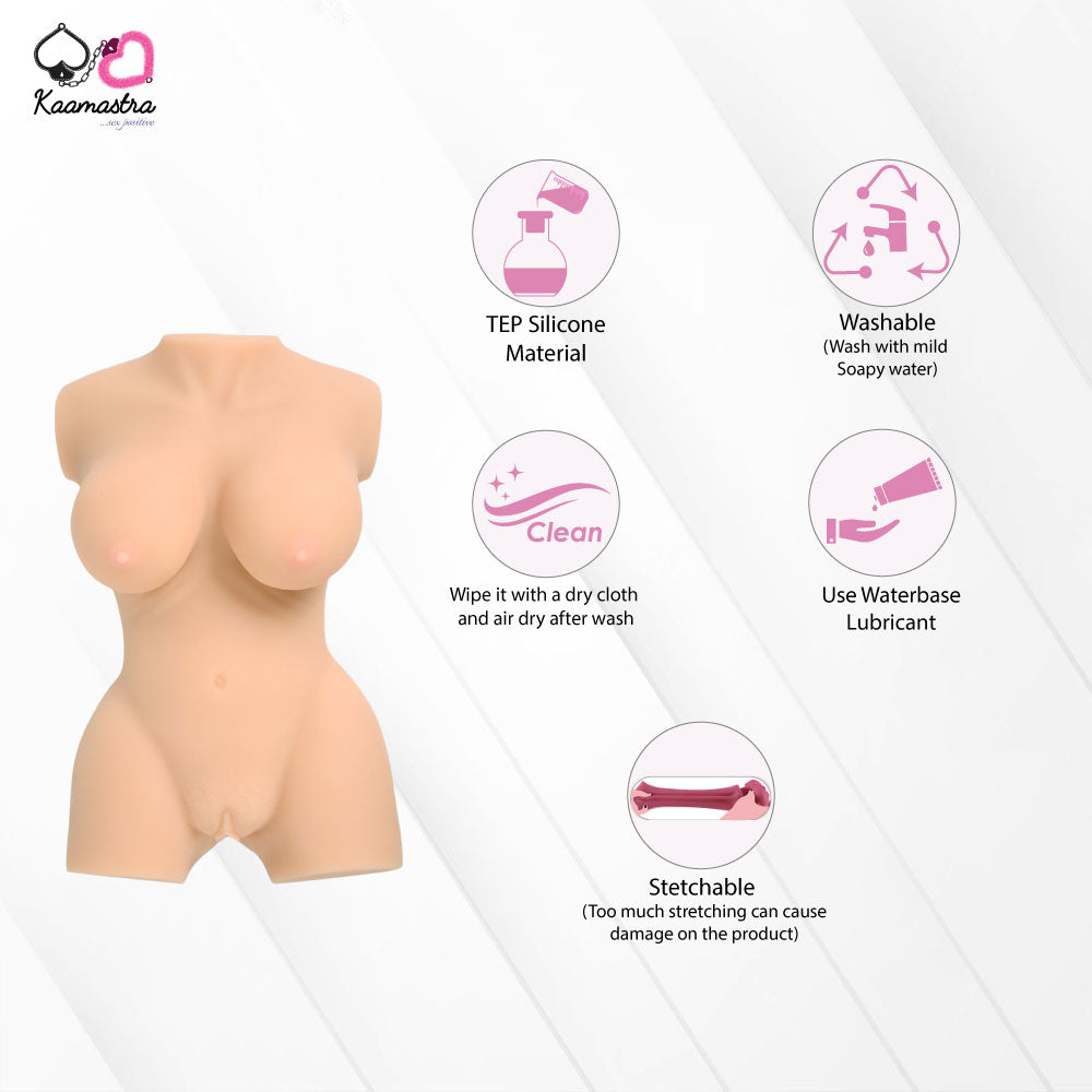 Kaamastra Half Body Soft Silicone Sex Doll