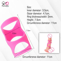 Kaamastra Silicone Penis Band Penis Sleeve - Pack of 1