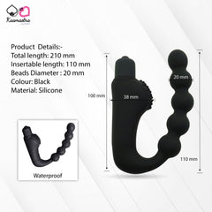 Kaamastra Black silicone P spot Massager for Men