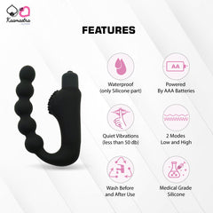 Kaamastra Black silicone P spot Massager for Men