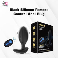 Kaamastra Black Silicone Remote control Anal Plug