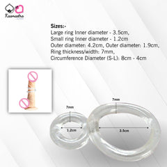 Kaamastra Silicone Double Loop Penis Ring