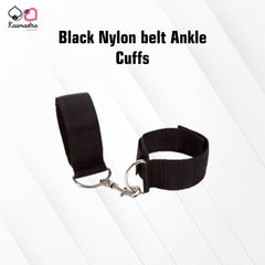 Kaamastra Black Nylon belt Ankle cuffs