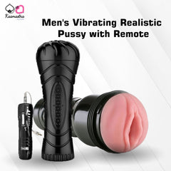 Kaamastra Men's Vibrating Realistic Pussy with Remote