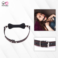 Kaamastra Fetish Dog bone Mouth Ball Gag - Black