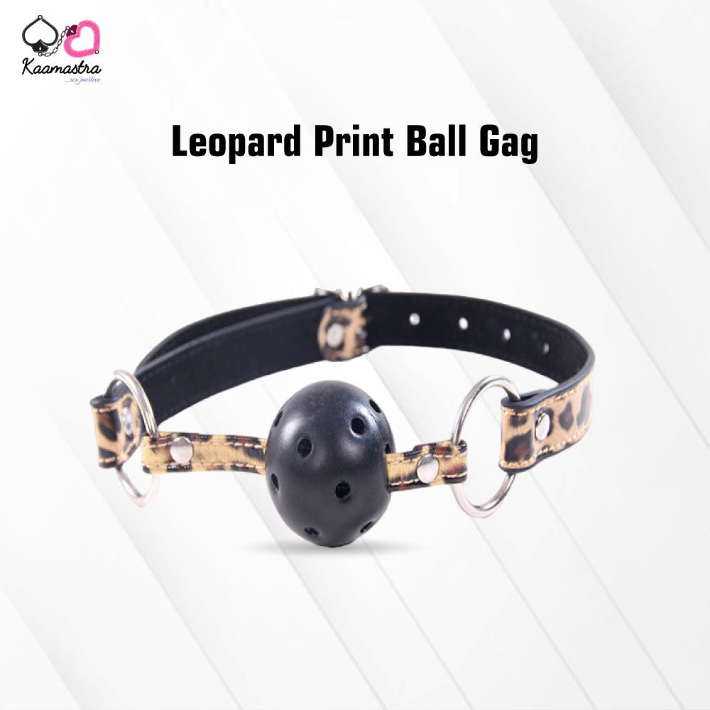Kaamastra Leopard Print Ball Gag