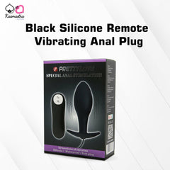 Kaamastra Black Silicone Remote Vibrating Anal Butt Plug