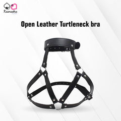 Kaamastra Open Leather Turtleneck bra