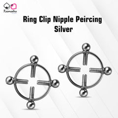 Kaamastra Ring Clip Nipple Peircing Silver