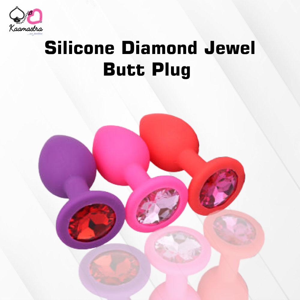 Kaamastra Silicone Butt Plug with Crystal