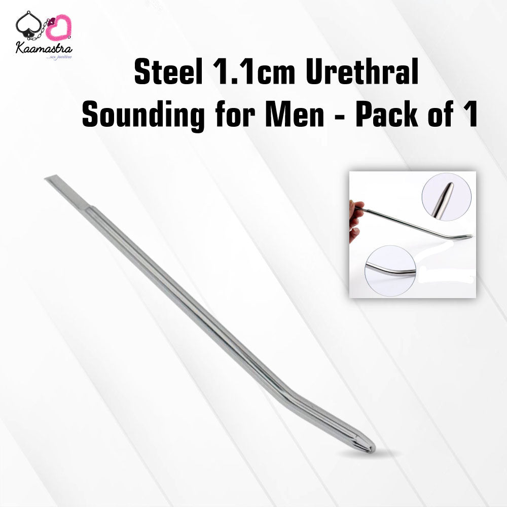 Kaamastra Steel 1.1cm Urethral Sounding for Men - Pack of 1
