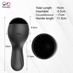 Kaamastra Black Silicone Glance Vibrating toy for Men