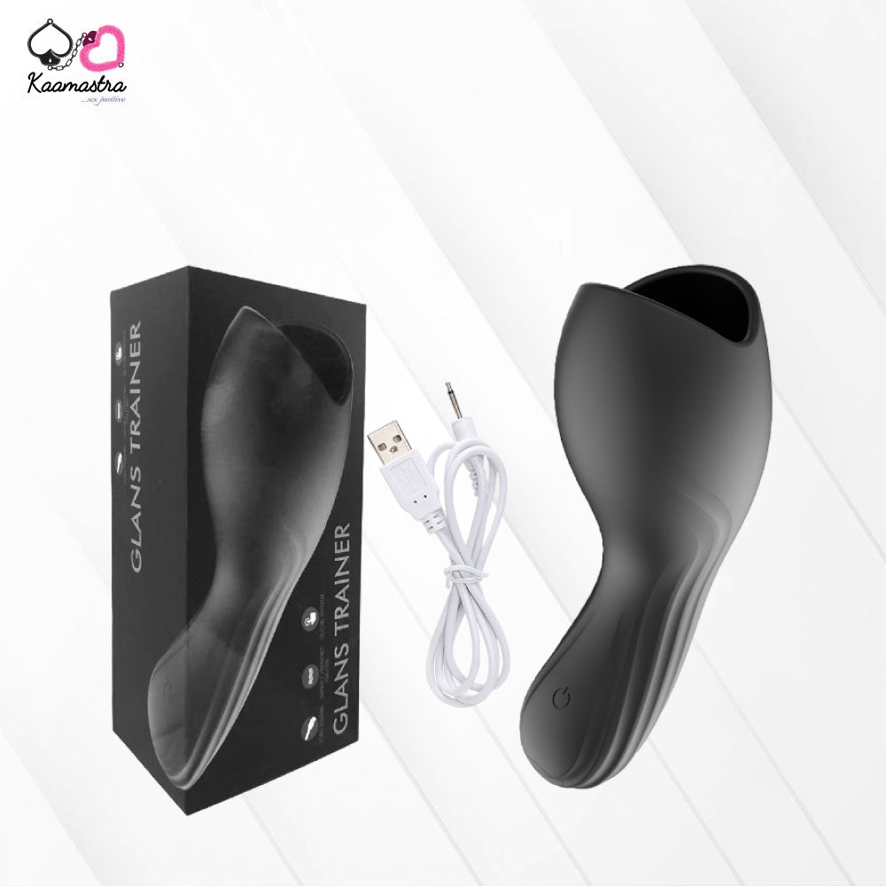 Kaamastra Black Silicone Glance Vibrating toy for Men