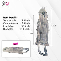 Kaamastra Silicone Vibrating Penis Sleeve