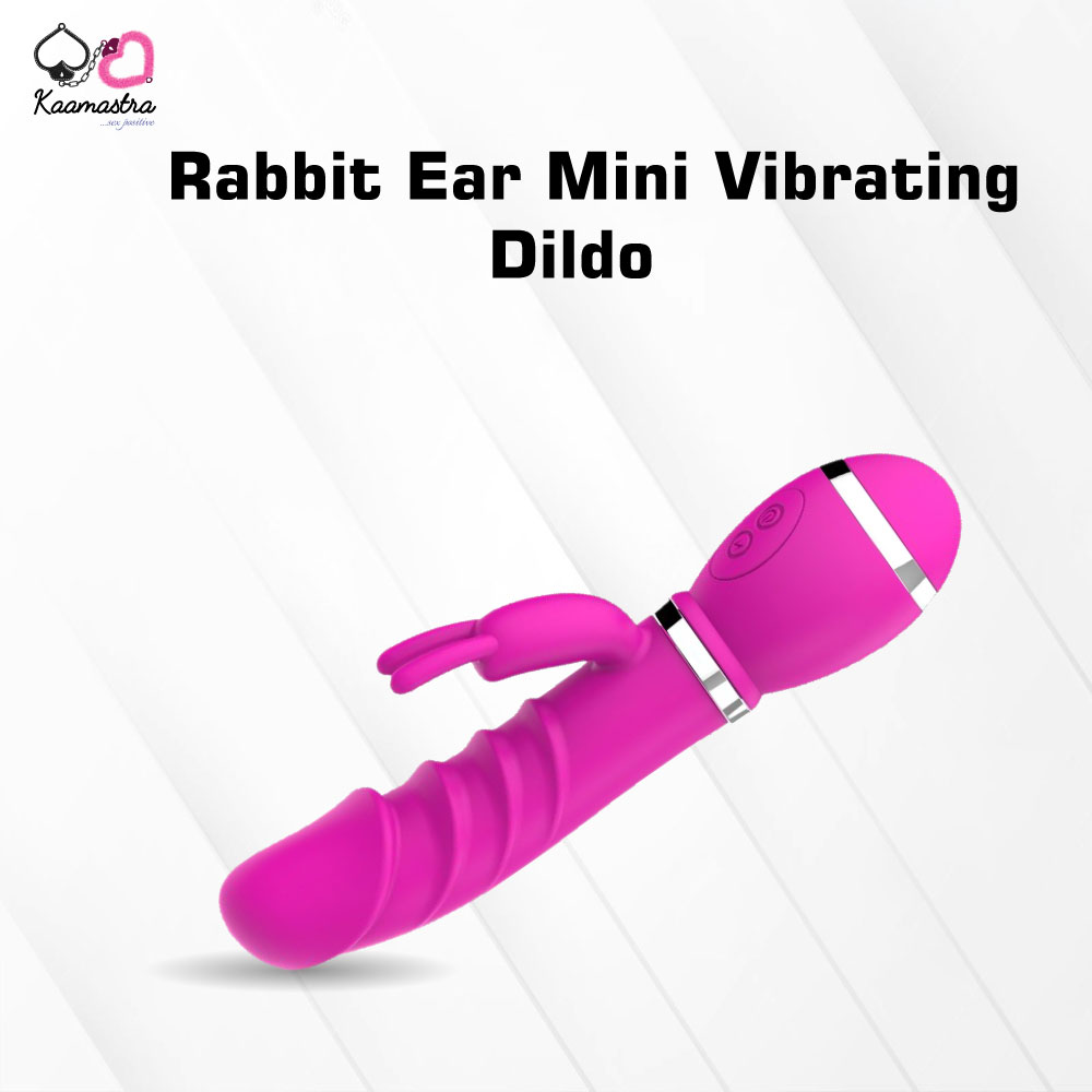 Kaamastra Rabbit Ear Mini Vibrating Dildo