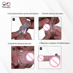 Kaamastra Intimate Silicone Reusable Sleeves condoms For Men