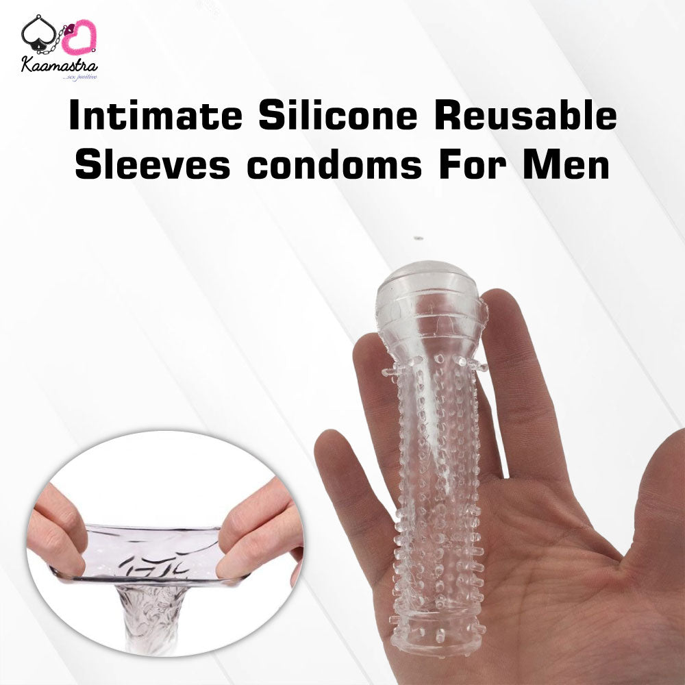 Kaamastra Intimate Silicone Reusable Sleeves condoms For Men
