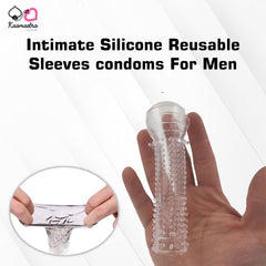 Kaamastra Intimate Silicone Reusable Sleeves condoms For Men