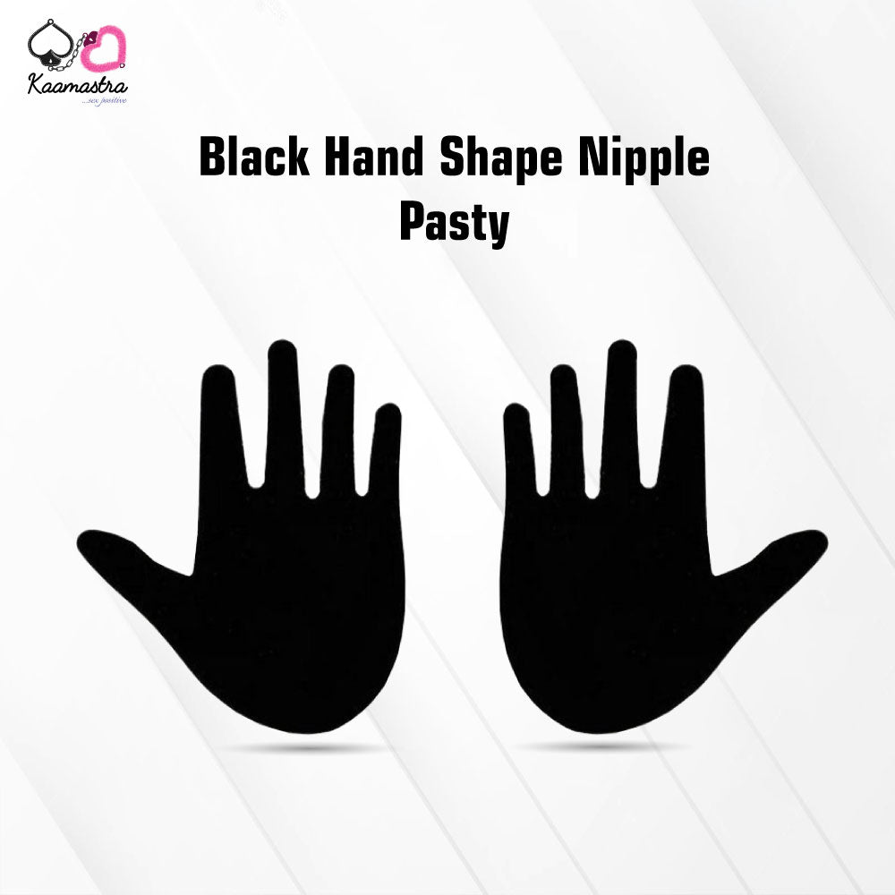 Kaamastra Black Hand Shape Nipple Pasty