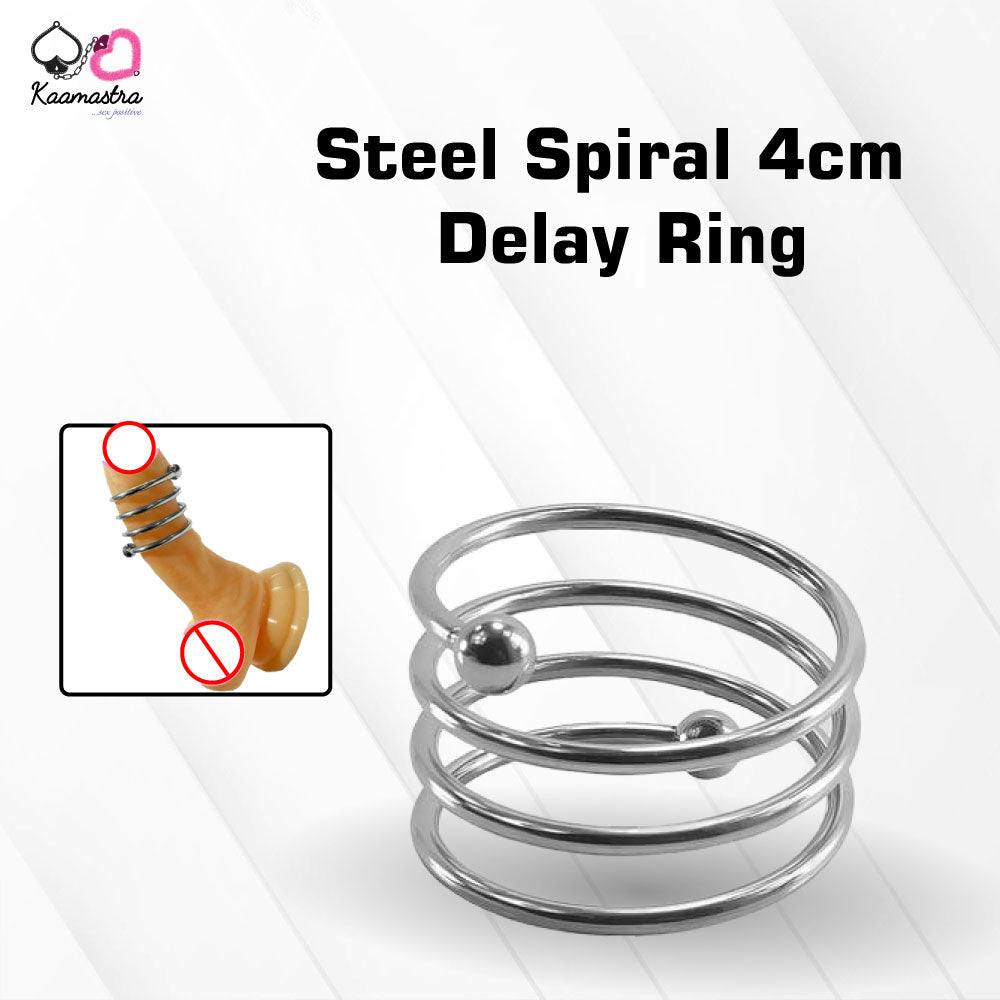 Kaamastra Steel Spiral Delay Ring