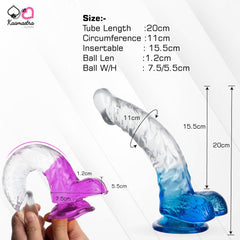 Kaamastra Blue Crystal Dildo for Women