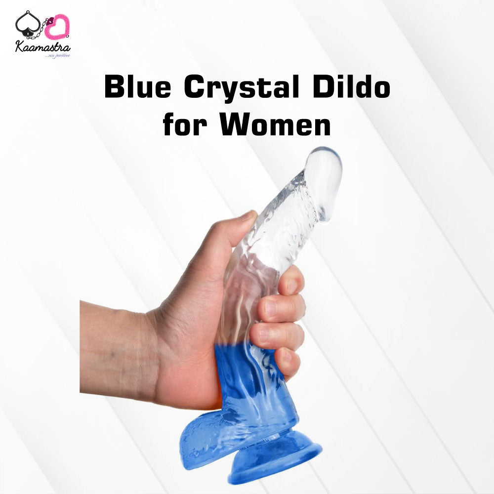 Crystal dildo for women's pleasure on Kaamastra