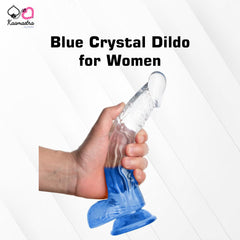 Crystal dildo for women's pleasure on Kaamastra