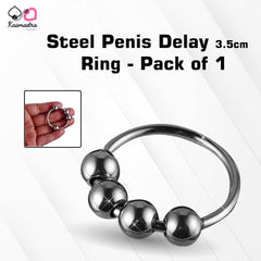 Kaamastra 3.5cm Steel Penis Delay Ring - Pack of 1
