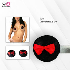 Kaamastra black lace and red bow-tie Sexy pasties