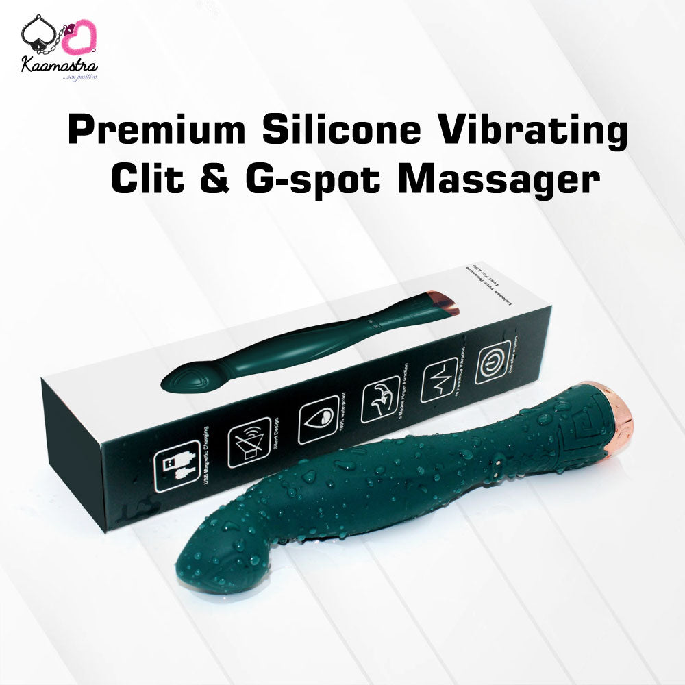 Kaamastra Premium Silicone vibrating Clit & G-spot Massager