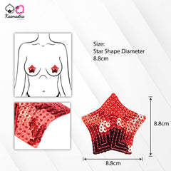 Kaamastra Star Shape Womens Sequin Sexy Breast Pasties