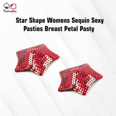 Kaamastra Star Shape Womens Sequin Sexy Breast Pasties