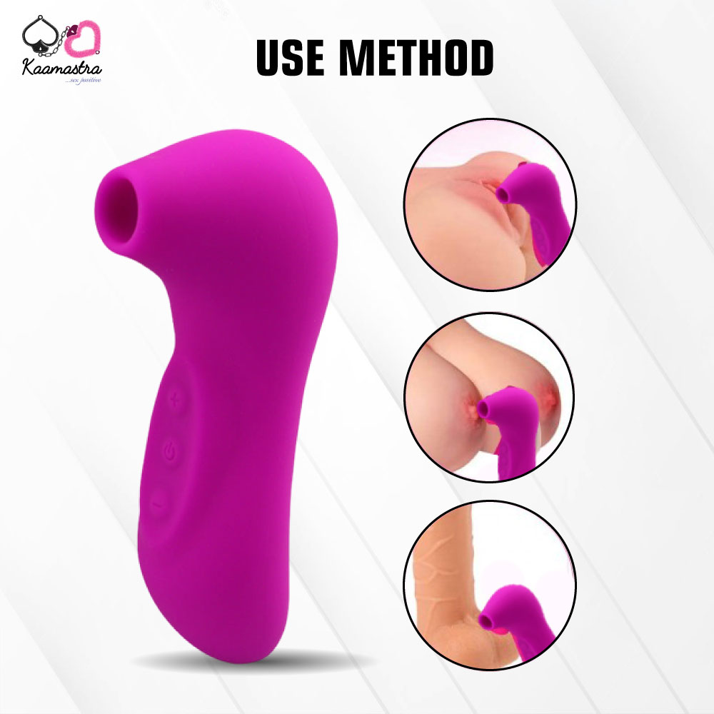 Kaamastra Pink Silicone Rechargeable Electric Sucker
