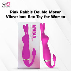 Kaamastra Pink Rabbit Double Motor Vibrations Sex Toy for Women
