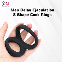 Kaamastra Men Delay Ejaculation 8 Shape Cock Rings