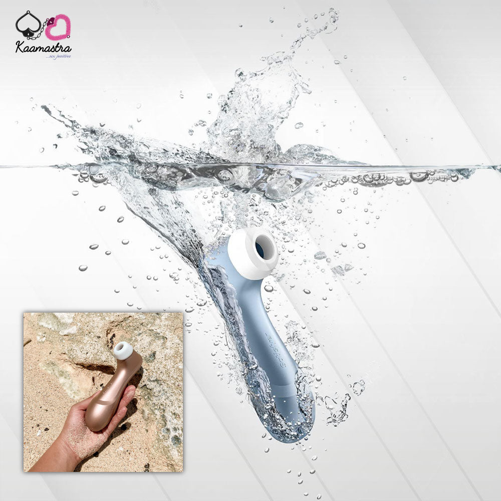 The Satisfyer Air Plus Clit Sucker on Kaamastra