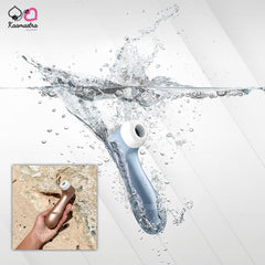The Satisfyer Air Plus Clit Sucker on Kaamastra