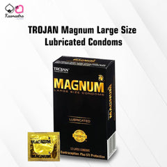 TROJAN Magnum Large Size Lubricated Condoms