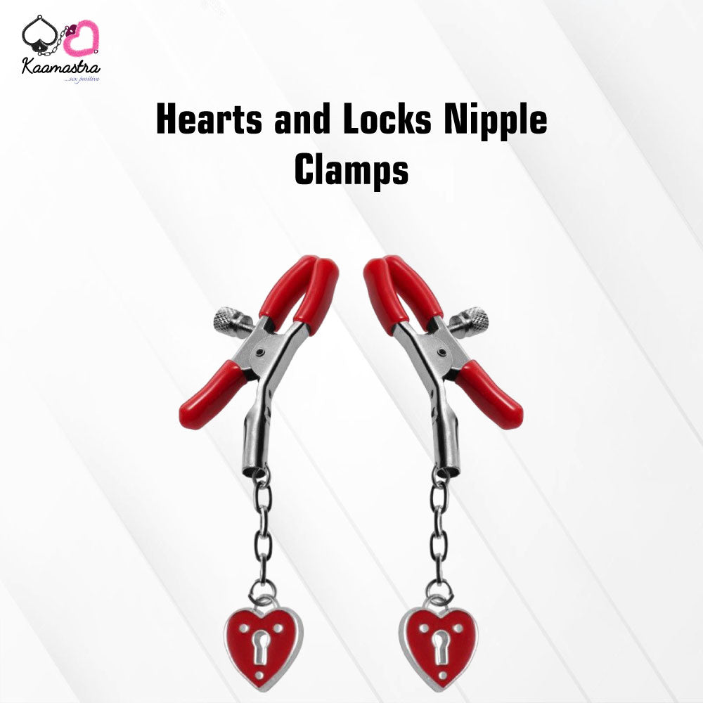 Kaamastra Hearts and Locks Nipple Clamps