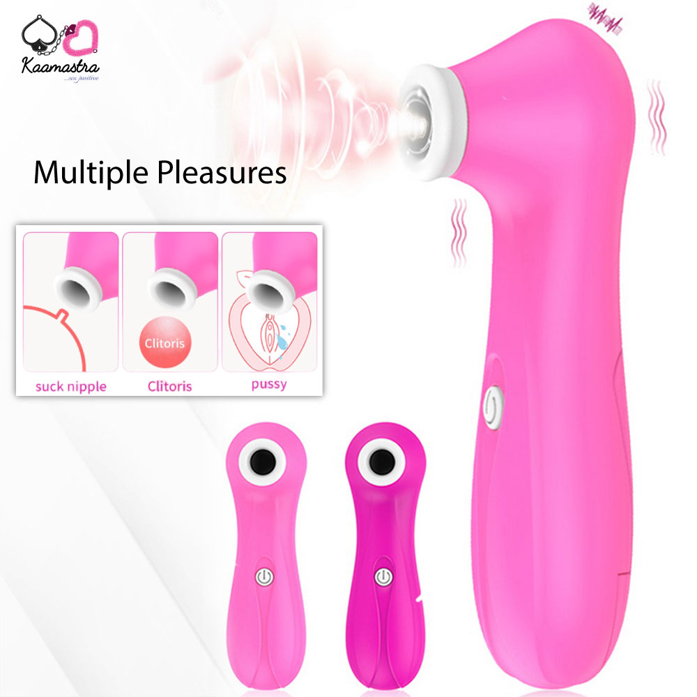 Kaamastra Pink 7 Speed Suction Vibrating Massager