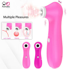 Kaamastra Pink 7 Speed Suction Vibrating Massager