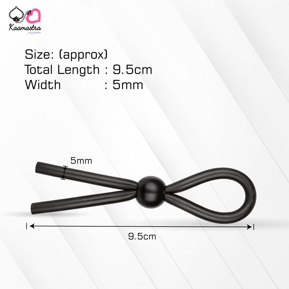 Kaamastra Black Single Bead Penis Rope